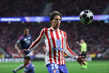 El delantero del Atlético de Madrid Giuliano Simeone (EFE/Kiko Huesca)