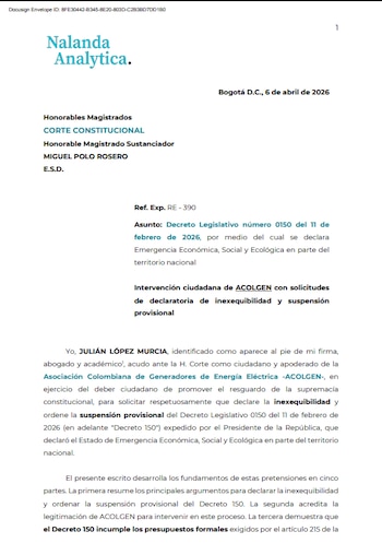 Cuestionan errores en la valoración de la gravedad de situaciones como Hidroituango y el embalse de Urrá - crédito Corte Constitucional