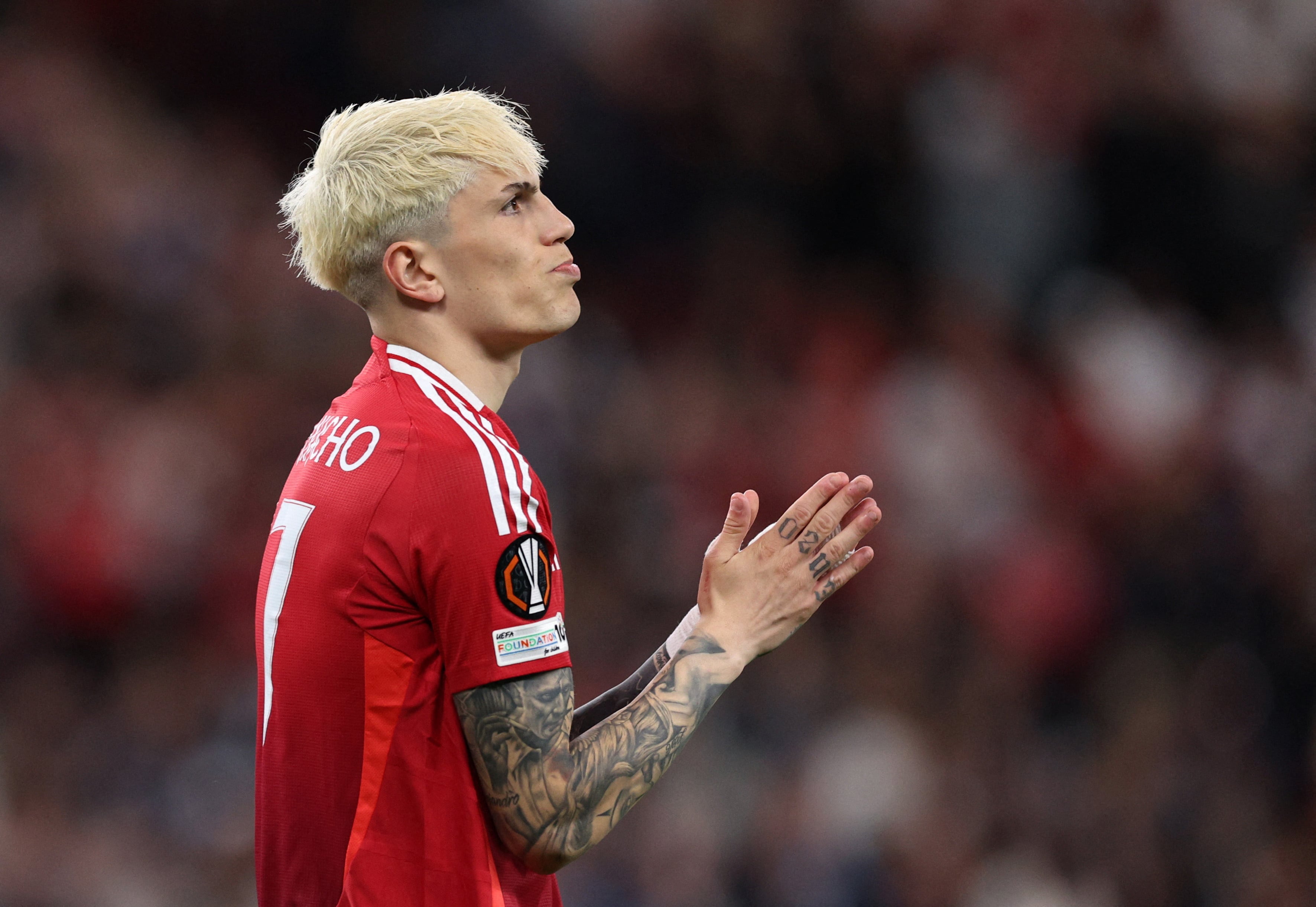 Garnacho pelea por un lugar para el Mundial 2026 (Reuters)