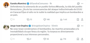 La senadora del partido Comunes