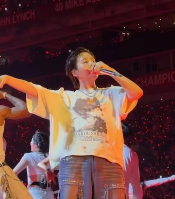 El homenaje a María Sabina durante el Arirang World Tour por parte de Suga fue aclamado como símbolo de herencia mazateca e identidad cultural (Archivo)
