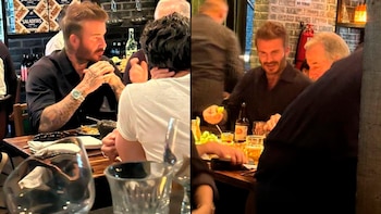 David Beckham fue captado en