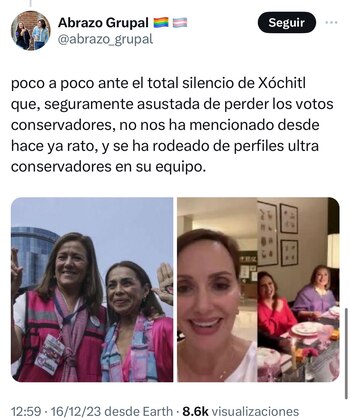 Xóchitl Gálvez es juzgada por