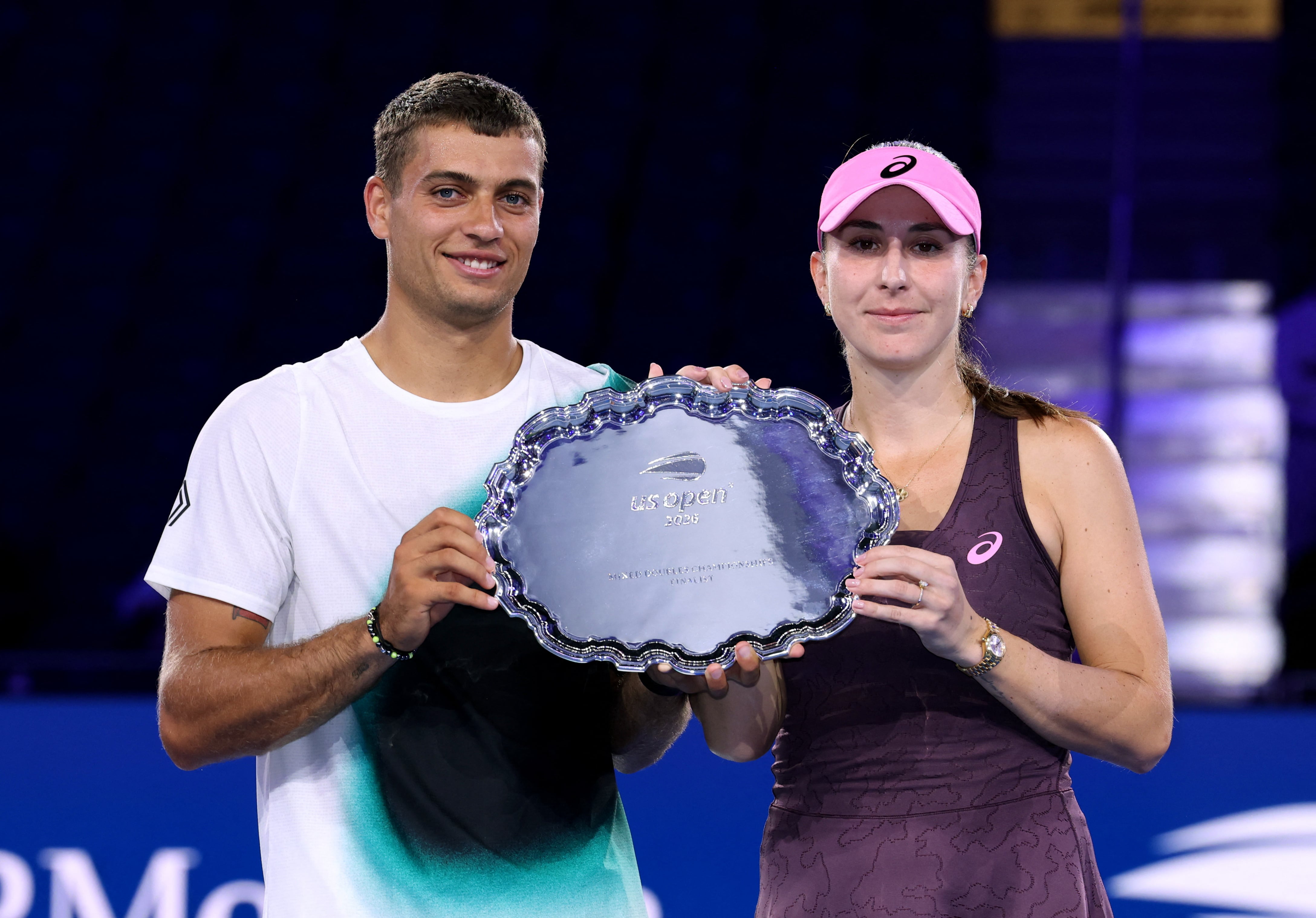 En 2026, Cobolli sumó el ATP 500 de Acapulco y fue subcampeón de dobles mixtos del US Open junto a Belinda Bencic (REUTERS)