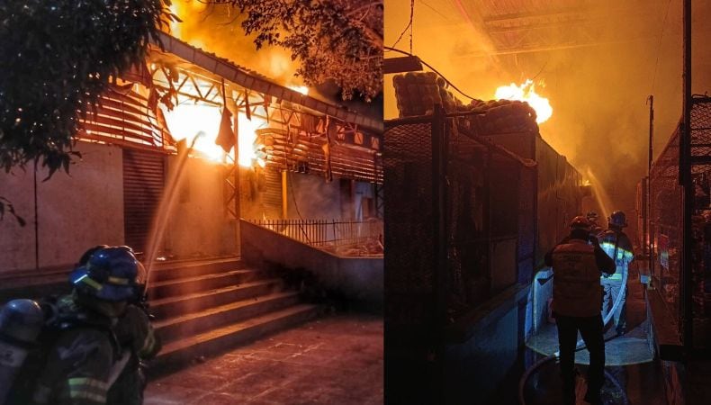 El Salvador: Fuerte incendio en Mega Plaza de Sonsonate consume al menos 11 locales