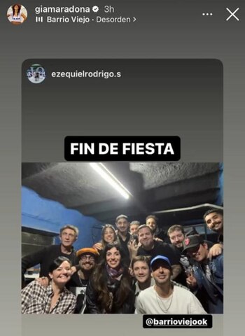 La foto de Gianinna Maradona