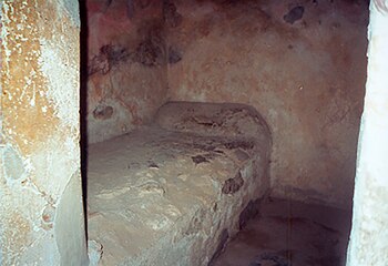 Celda de un lupanar, Pompeya,