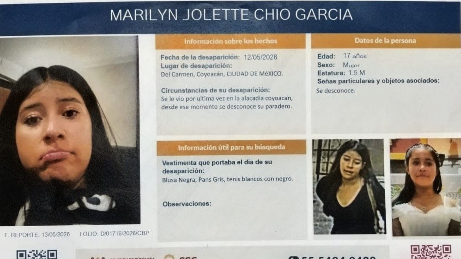 Marilyn Jolette Chio García. (FGJCDMX)