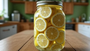 Los limones encurtidos reposan semanas y luego potencian tajines, arroces, salsas y ensaladas. (Imagen Ilustrativa Infobae)