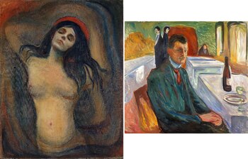 "Madonna" y "Autorretrato con una