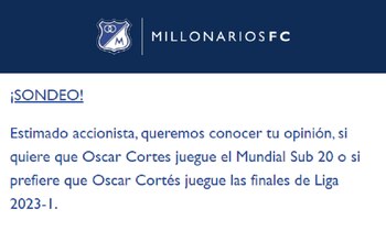 Millonarios le preguntó a los