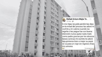 El hombre se lanzó desde