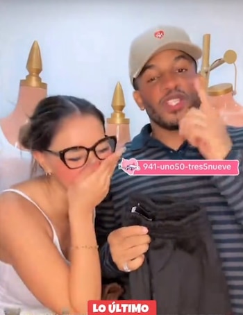 Xiomy Kanashiro bromea con sus ventas por el cumpleaños de Farfán y él responde: “Mucha galaxia”. Captura: Tiktok.