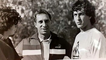 Maradona, Dertycia y Bilardo en