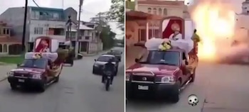 Durante la celebración de Corpus