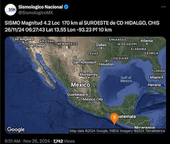 (X @SismologicoMX)