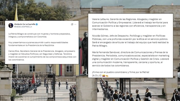 El presidente electo de Colombia, Abelardo de la Espriella, anunció cuatro funcionarios de la Presidencia de la República - crédito Colprensa - @ABDELAESPRIELLA/X