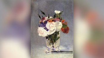 Edouard Manet, "Flores en una