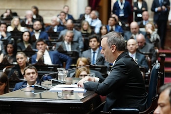 Manuel Adorni en el Congreso