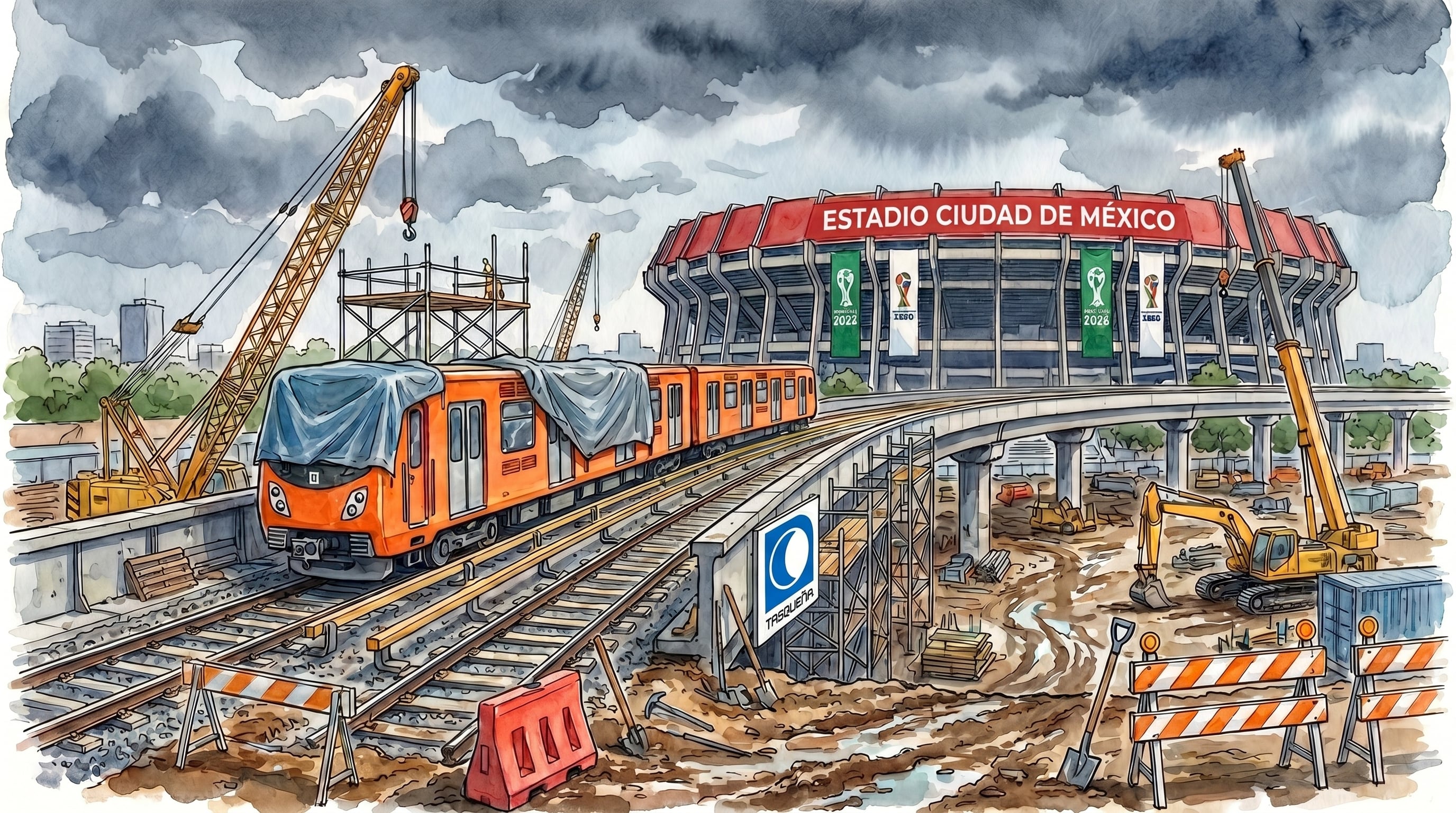 Asólo horas del arranque del Mundial 2026, la ruta clave hacia el Estadio Azteca mantiene varias estaciones con complicaciones en el ascenso y descenso; sin fecha firme de reapertura total, pese a plazos oficiales incumplidos. (Imagen Ilustrativa Infobae)