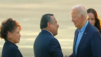 Joe Biden fue recibido por