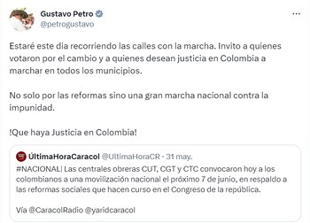 El mandatario afirmó que acompañara