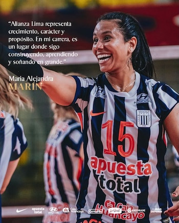 María Alejandra Marín – Alianza Lima Vóley – Liga Peruana de Vóley – Perú – deportes – 8 julio