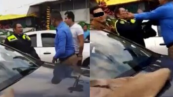 Agresiones contra policía de tránsito