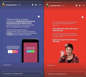 Los mensajes que compartió la
