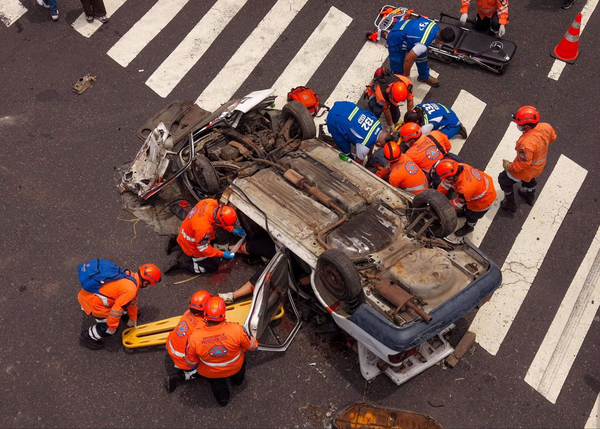 Las fiestas agostinas registraron una reducción de 15% en accidentes viales frente a 2025, cuando se contabilizaron 201 incidentes. (Foto cortesía Secretaría de Prensa de la Presidencia)