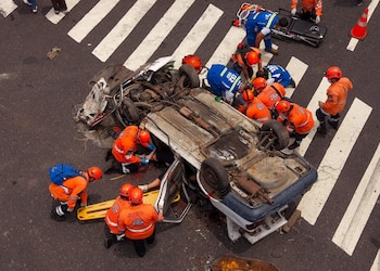Las fiestas agostinas registraron una reducción de 15% en accidentes viales frente a 2025, cuando se contabilizaron 201 incidentes. (Foto cortesía Secretaría de Prensa de la Presidencia)