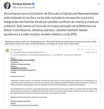 El líder de Salvación Nacional