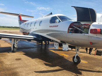El avión privado que transportaba