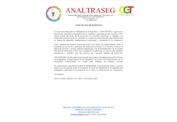 Analtraseg - Comunicado