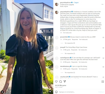 Gwyneth Paltrow anunció a través
