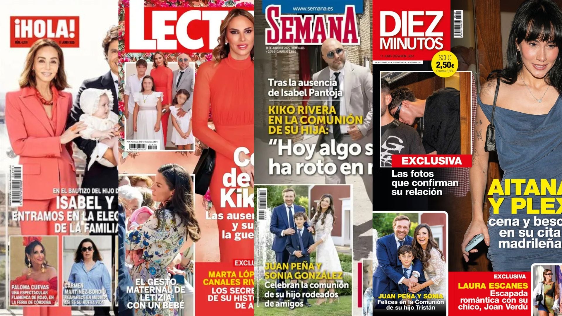 Las revistas del corazón del miércoles 4 de junio de 2025.