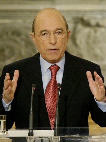 El ex primer ministro griego,