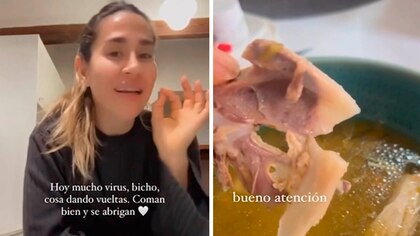 Jimena Barón se sumó a la tendencia de consumir sopa de huesos y compartió su receta
