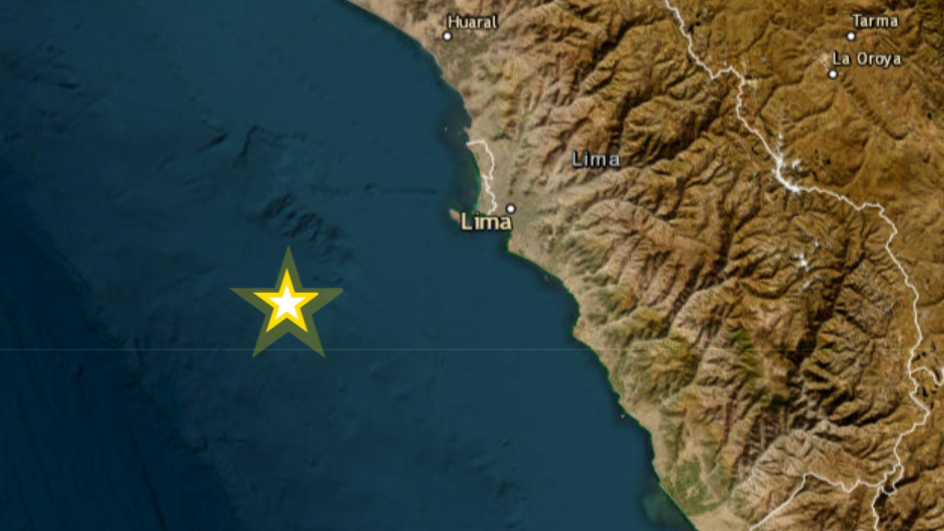 Sismo de 4.8 en el Callao. Epicentro según el IGP