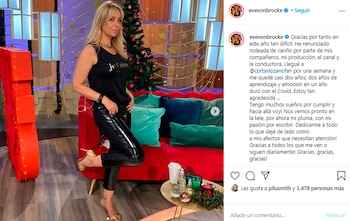 Evelyn Von Broke - renuncia a Cortá por Lozano