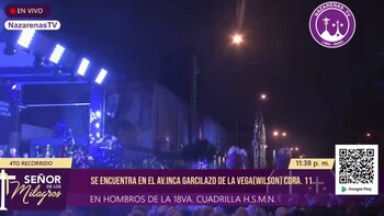 Procession of Lord of the Attributes. (Capture: Nazarenas TV)