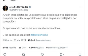Jota Pe Hernández habla de