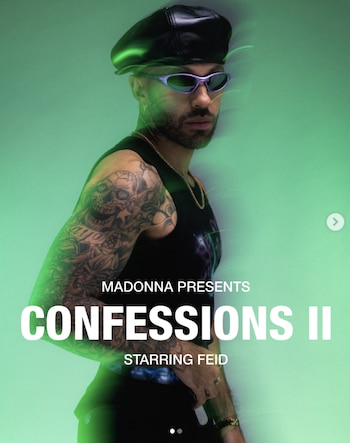 El cortometraje Confessions II – The film adelanta el próximo álbum de Madonna e incluye la participación de Feid - crédito feis / Instagram