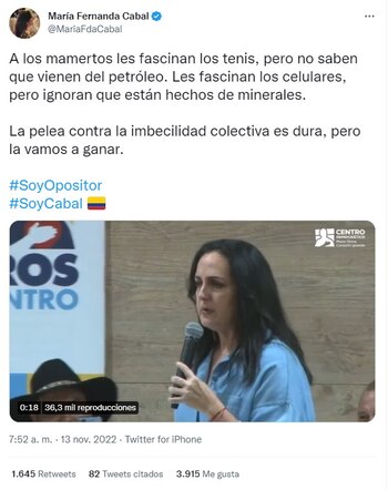 Trino María Fernanda Cabal