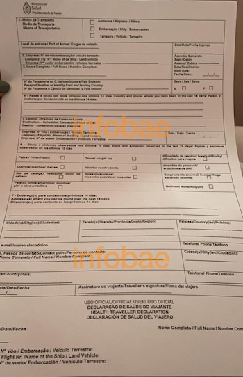 Esta es la declaración jurada