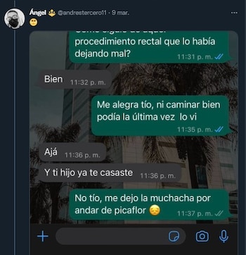 Conversación 3. Captura de Twitter.