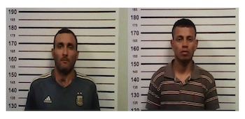 Bravo Morón (der) y Acosta