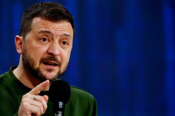 El presidente de Ucrania, Volodimir