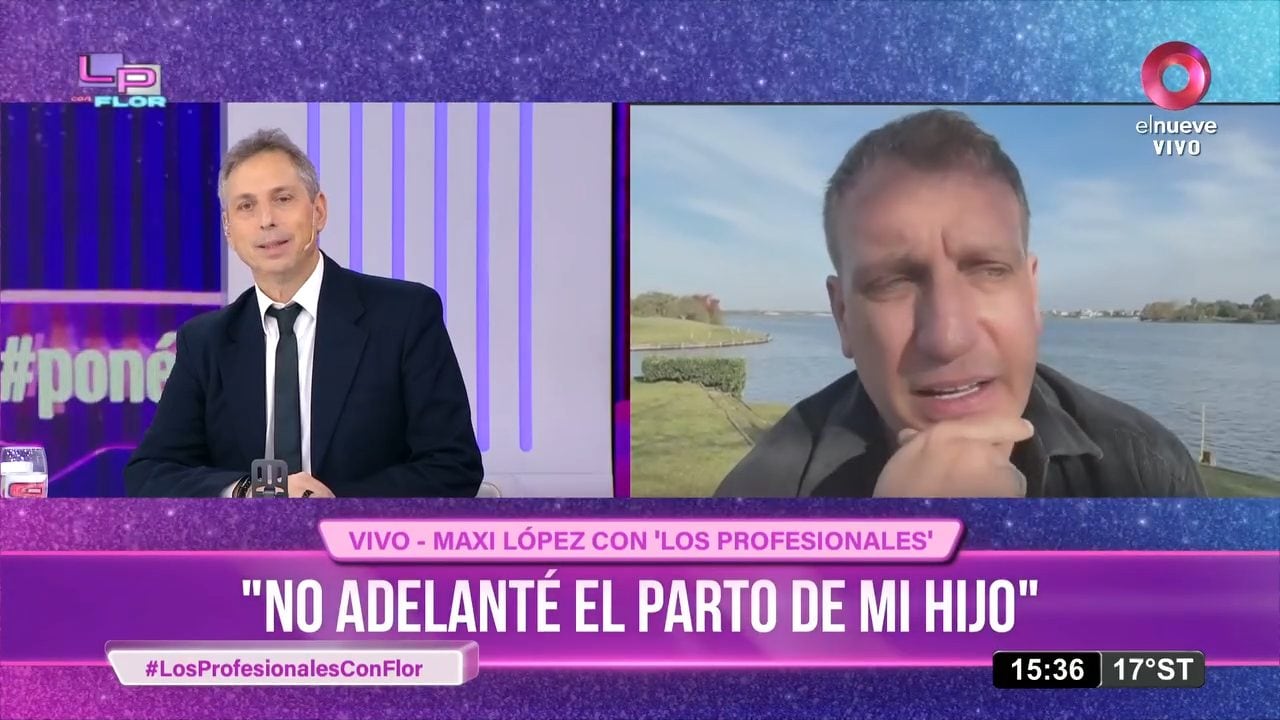 Maxi López en Los Profesionales, aclaró las dudas sobre el nacimiento de Lando, su segundo hijo con Daniela Christiansson