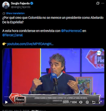 Sergio Fajardo criticó la ostentación